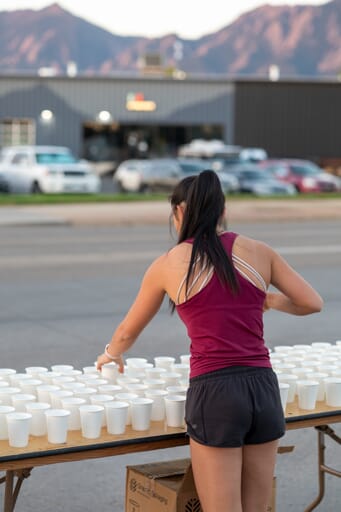 Heart to Heart 5K aid station volunteer