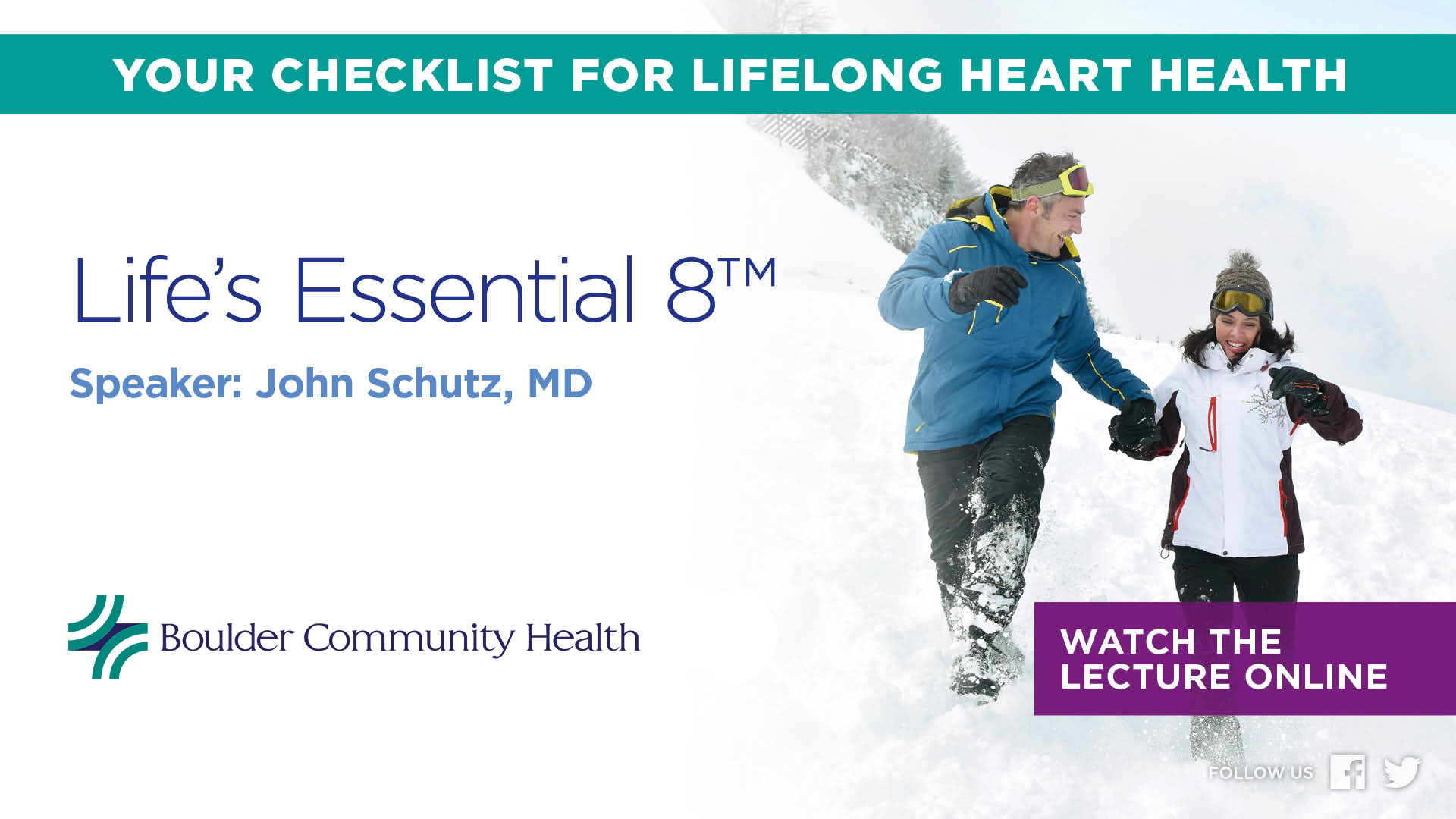 BCH Lecture: Life's Essential 8 1/30/23 | Boulder Community Health